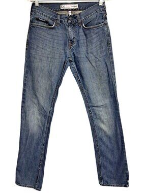 Bullhead Skinny Jeans Mens Size 28x30 Distressed Blue Denim 100% Cotton Made In
